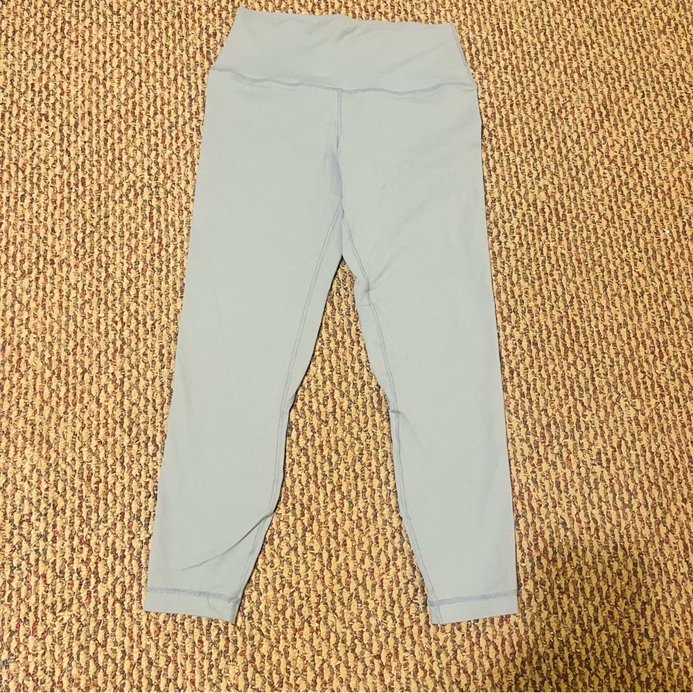 Lululemon 23” High Rise Slate Blue Leggings size 6